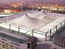 膜結構罩棚的采光性能怎么樣？