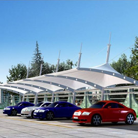 停車棚膜結構產品展示一