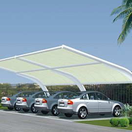 停車棚膜結構產品展示二