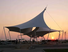 景觀張拉膜的其它功能