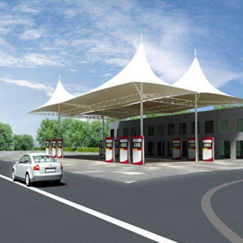 加油站膜結構產品展示一